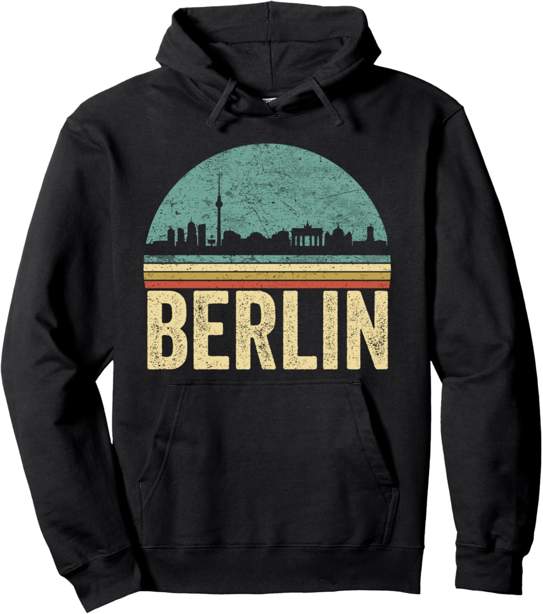 Vintage 80er Retro Berlin Shirt Souvenir Skyline Berlin Pullover Hoodie