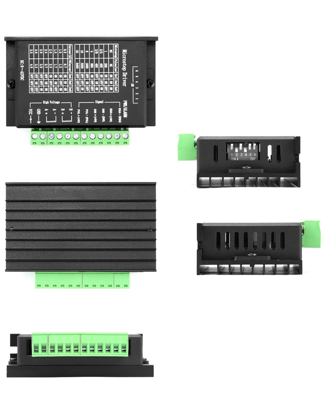 QWORK® 4 Stück TB6600 Schrittmotortreiber, Schrittmotor Stepper Driver, 4.0A 9V-42V, für 42/57/86 Ty