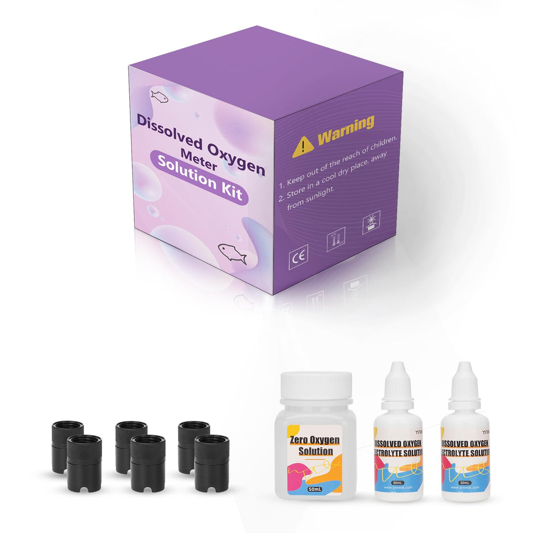 Zubehör für das Testkit für gelösten Sauerstoff: 1 x 50 ml Null-Sauerstoff-Kalibrierungsreagenz, 2 x
