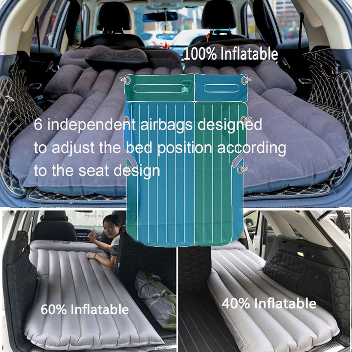 Icelus Luftmatratze aufblasbare SUV Auto Matratze mit Pumpe Luftbett Bewegliche Dickere Luftbett Aut