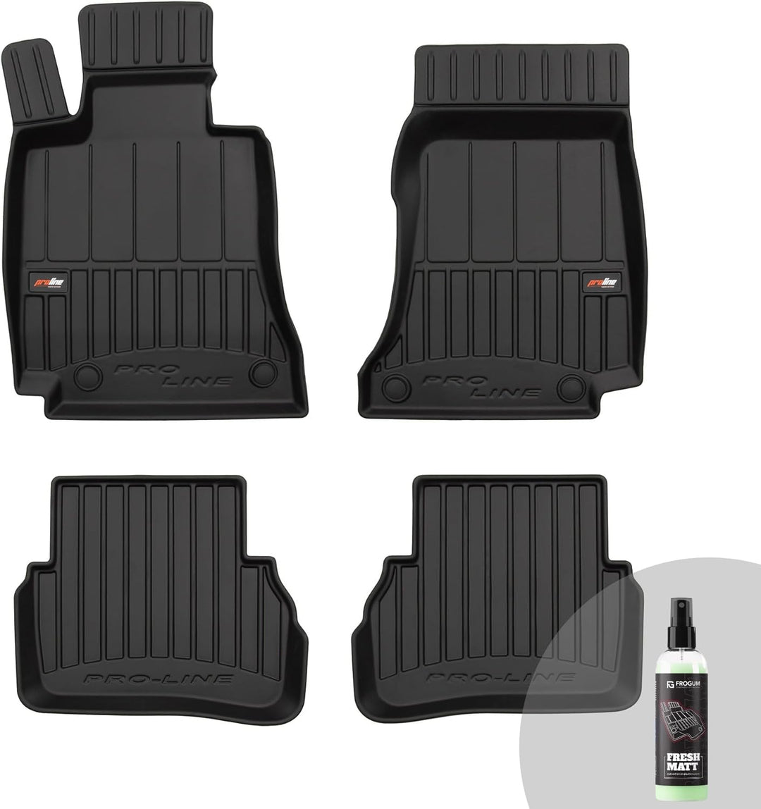 FROGUM ProLine 3D Gummimatten Exklusiven Auto Fussmatten Autofussmatten für Mercedes-Benz C-Klasse W
