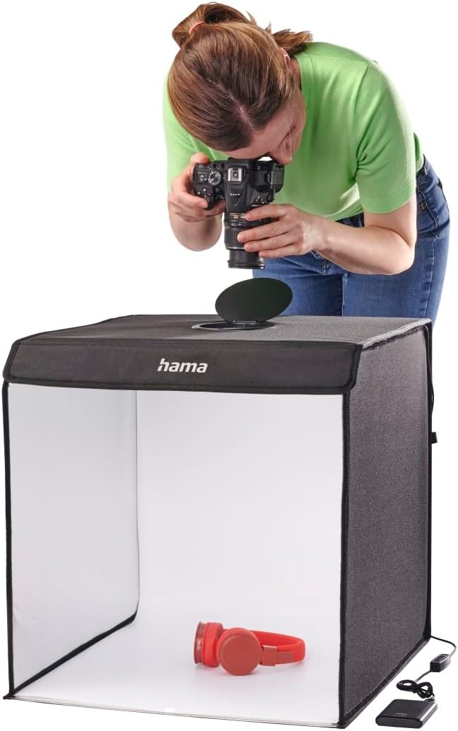 Hama Fotobox, 50x50 cm (Fotostudio, Mini Fotostudio, Lichtbox, Light Box, Light Box mini, White Box,