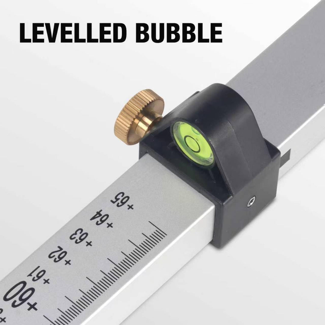 Laser-Grade-Stab, Laser-Wasserwaage für Rotationslaser mit Schnellverschluss-Aluminiumstab zum Messe
