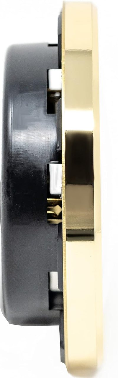 Fischer 150MS - Synthetic-Hygrometer - 68mm Luftfeuchtigkeitsmesser mit messing-farbenem Kunststoffg