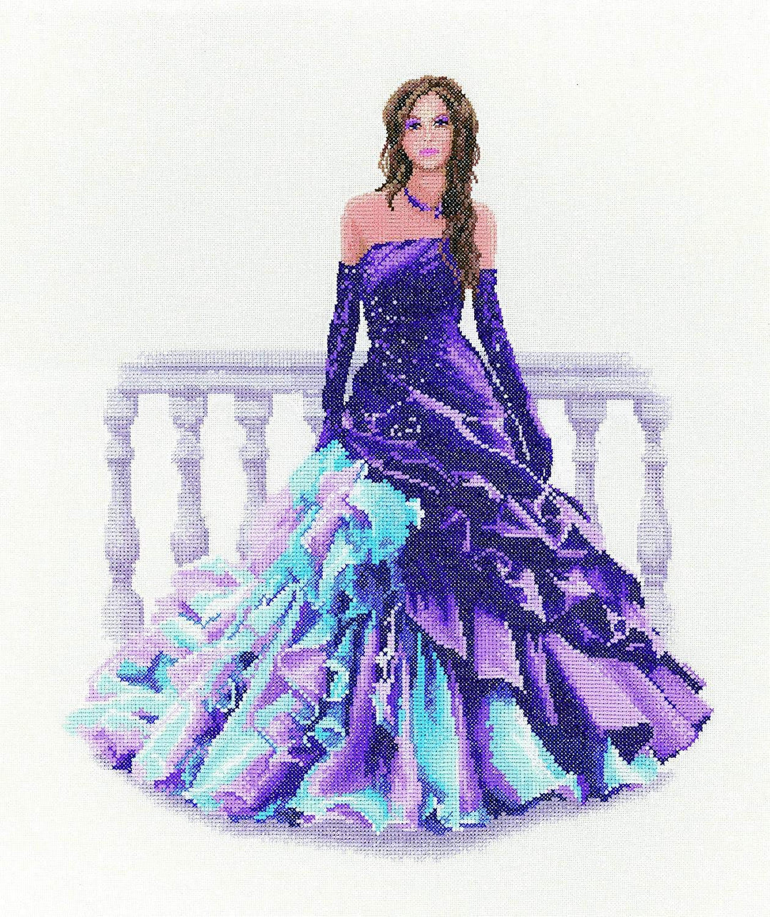 Heritage Kreuzstich Set Aida "Katrina (A)", Zählmuster, JLKA1591-A, 31,5x38cm