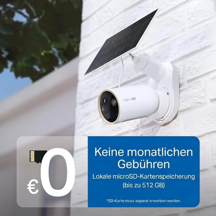 Tapo C460 KIT 4K 8MP Solar Überwachungskamera Aussen Akku, Starlight-Farb-Nachtsicht, Dual-Band WLAN