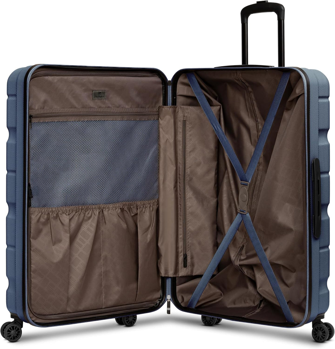 Franky Munich 4.0 Koffer gross | Hartschalen Trolley mit 4 Rollen, Kreuzpackgurt, arretierbarer Grif