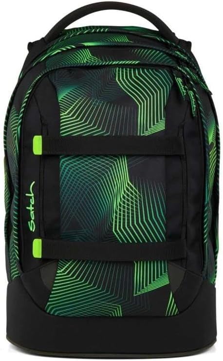 Satch Pack Schulrucksack Set 3tlg. inkl. Schlamperbox und Sportbeutel (Seismic Green), Seismic Green