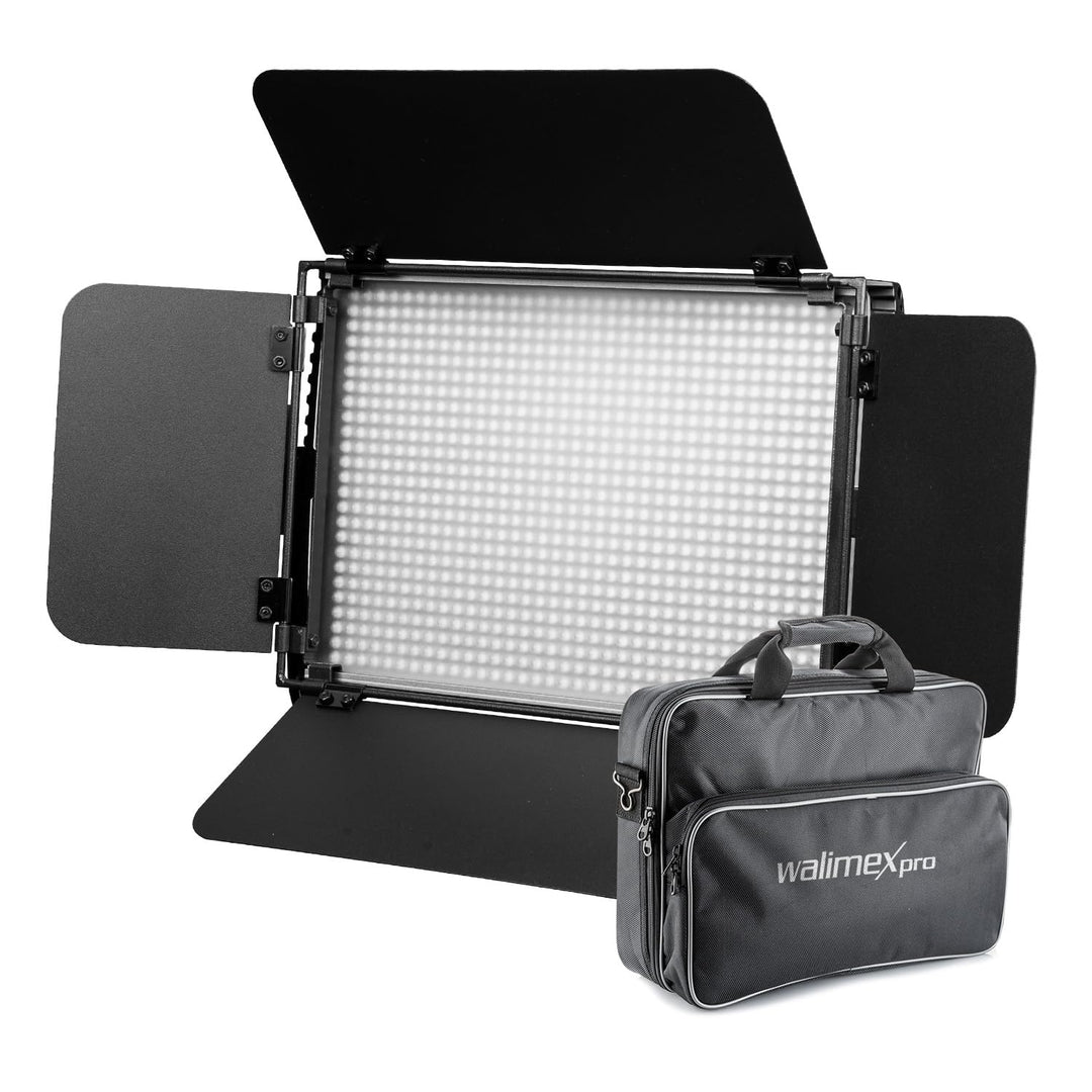 Walimex pro Niova 900 Plus Daylight – LED Videoleuchte Dauerlicht Flächenleuchte, 54 Watt, 900 LED,