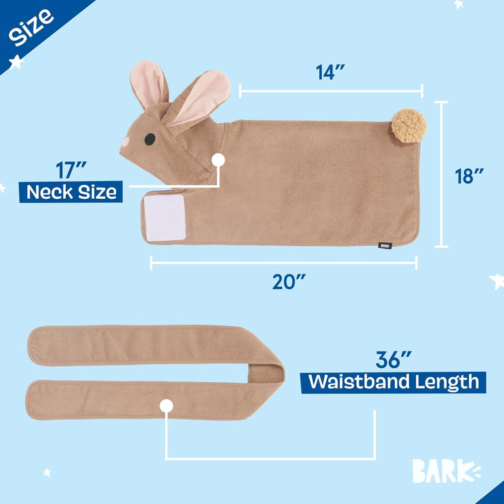 BarkBox Premium Saugfähiges Hundebademantelhandtuch mit Kapuze – schnell trocknendes Haustierhandtuc