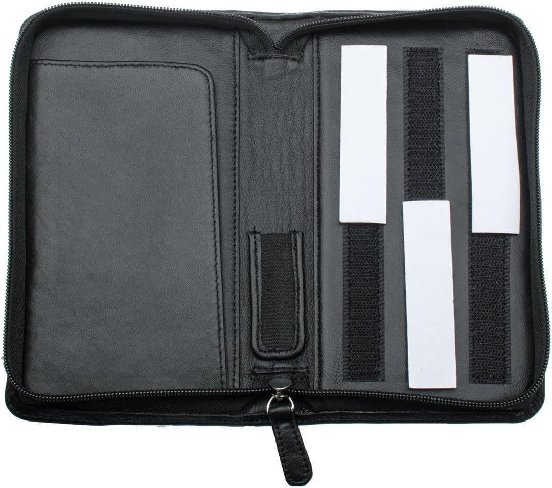 CalcCase -Executive- in Geschenkbox aus schwarzem Nappaleder (Stifthalter/extra Ablagefach)