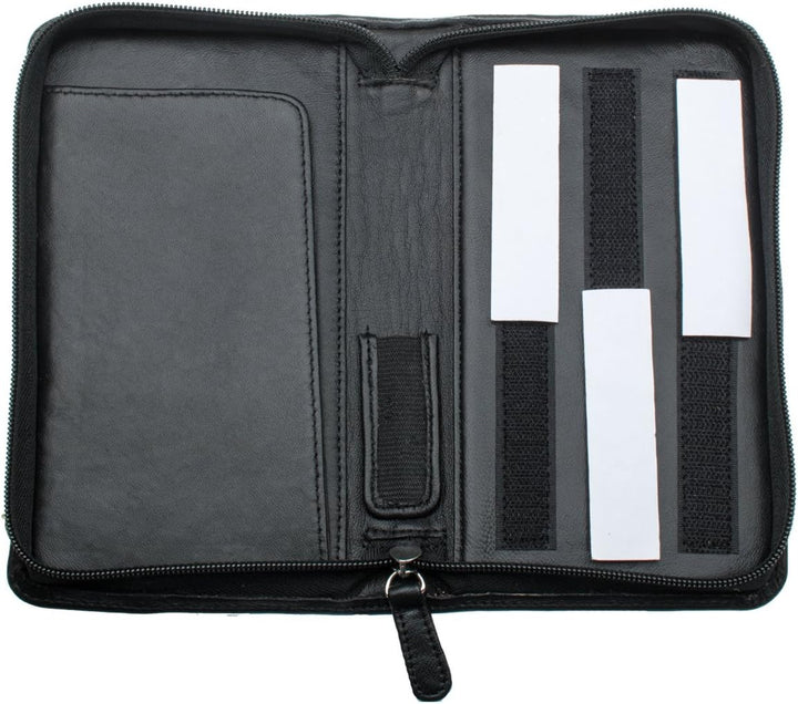 CalcCase -Executive- in Geschenkbox aus schwarzem Nappaleder (Stifthalter/extra Ablagefach)