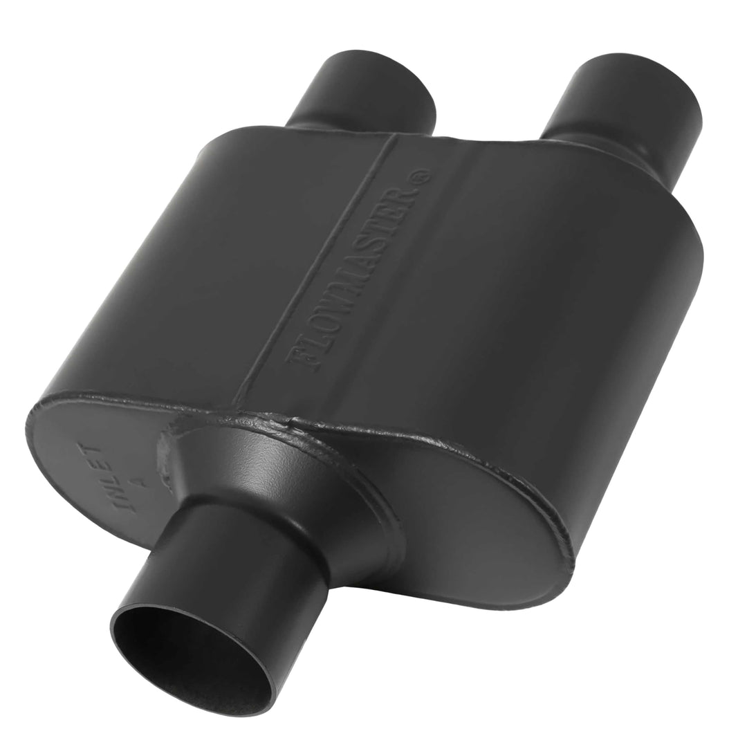 Flowmaster 8425152 Super 10 Schalldämpfer 409S - 2.50 Center IN / 2.25 Dual OUT - Aggressive Sound,