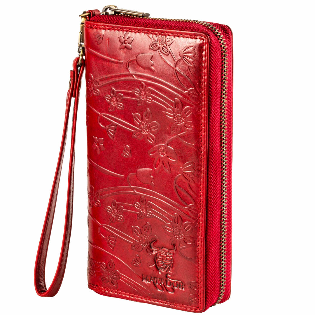 MATADOR XL Karten Portemonnaie Geldbeutel Damen Leder Gross #Cadiz mit edler Geschenk Box, Portmonee