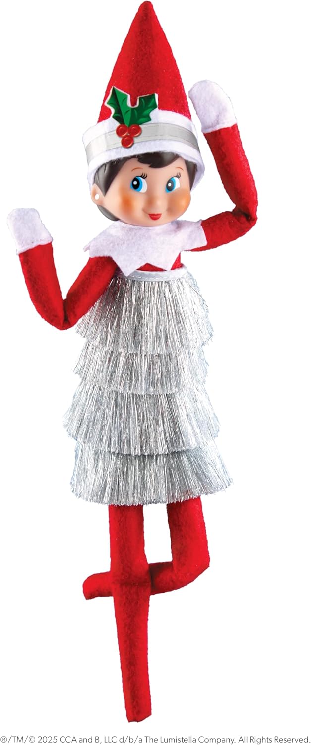 The Elf on The Shelf Claus Couture Collection Tiny Tinsel Kleid - Schillerndes Vintage Elfenkleid -