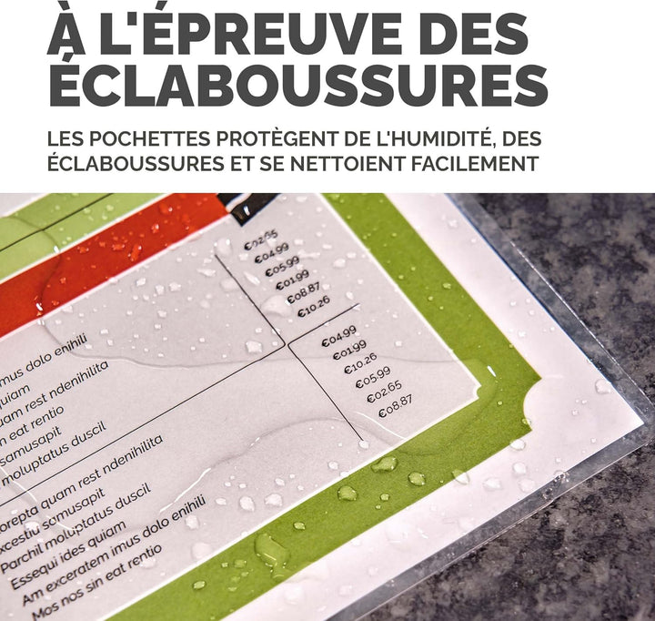 Fellowes Laminierfolien A4, 125 Mikron (2 x 125 mic), glänzende Heisslaminierfolien im Value Pack mi