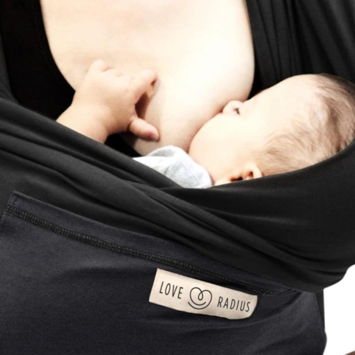 Love Radius "L'Original JPMBB" Tragetuch schwarz anthrazit Schwarz mit anthrazitfarbener Tasche, Sch