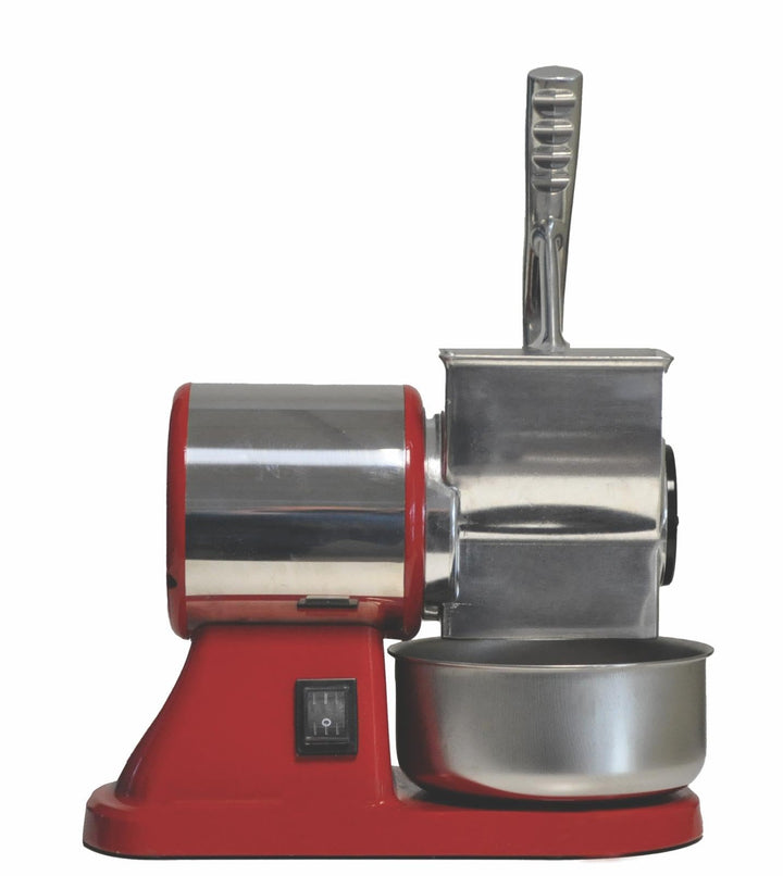 Montini Professionelle elektrische Reibe Serie 3000 mit abnehmbarer Profi-Stahlwalze – effektive Lei