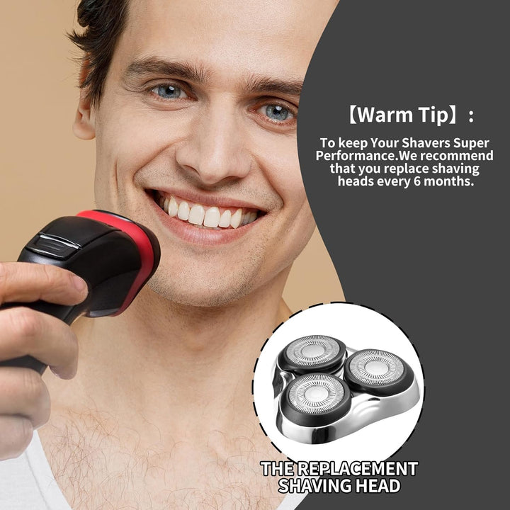 Universal Ersatz Rotierender Rasierkopf Kompatibel mit Remington Rasierer-Serie, für R3, R4, R5, R6,