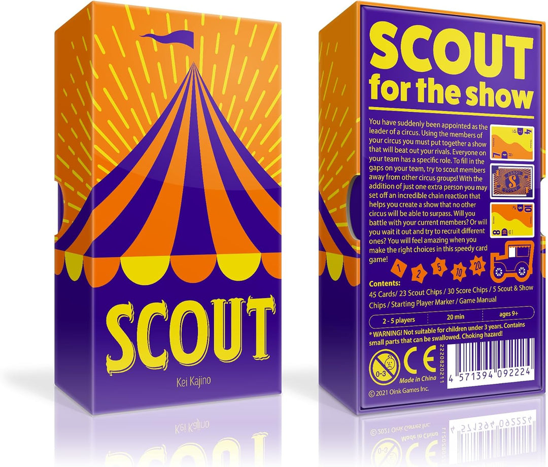 Oink Games Scout -Funny Family Card Game - English Version - Ages 9+ | Nominated for Game of The Yea
