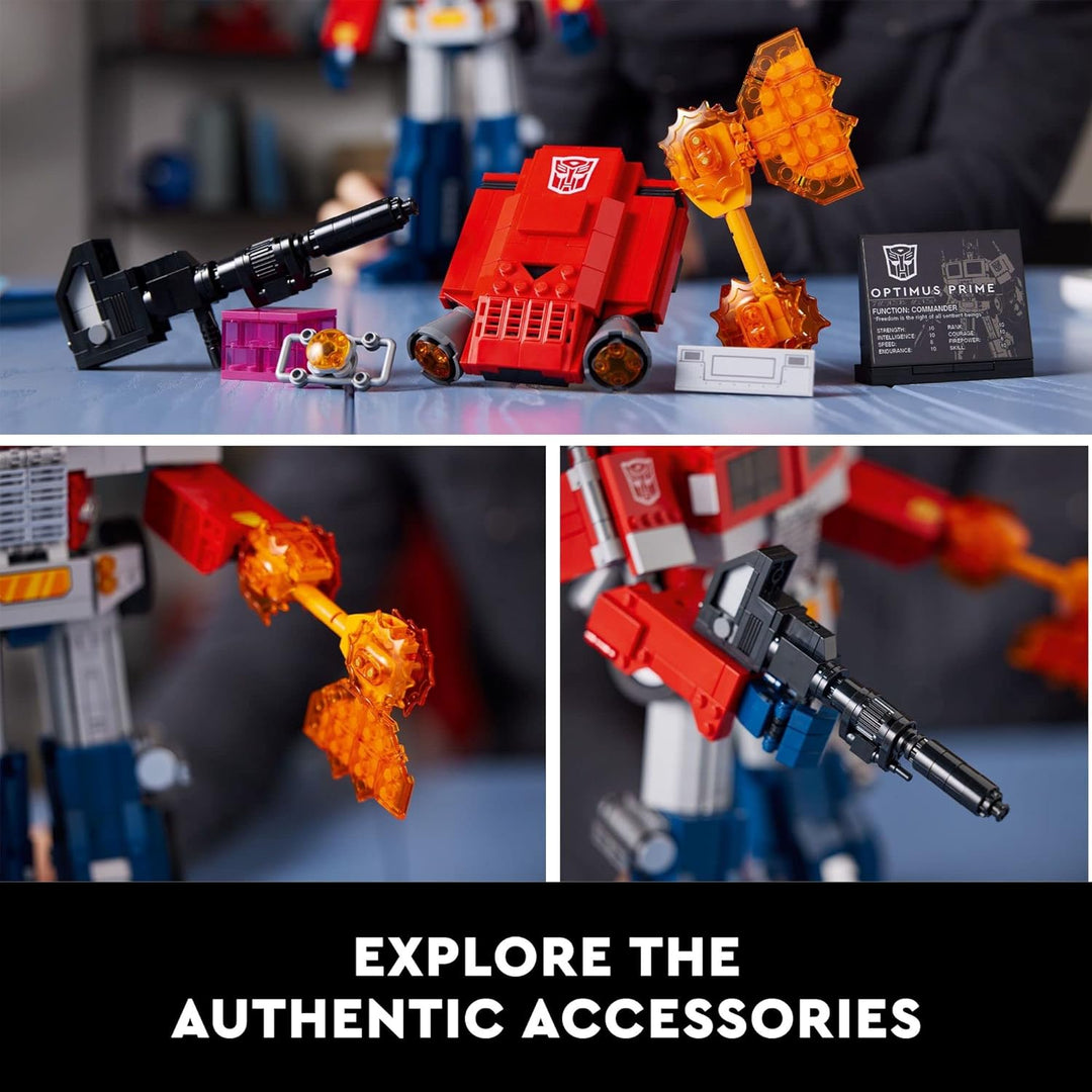 LEGO Optimus Prime 10302 Bauset für Erwachsene; Bauen Sie ein Sammlerstückmodell einer Transformers