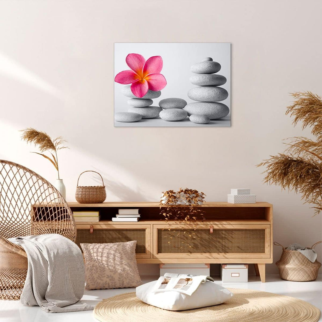 Bilder auf Leinwand Spa buddhismus ruhig blume Leinwandbild 70x50cm Wandbilder Dekoration Wohnzimmer