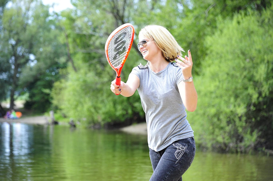 Speedminton 400051 Unisex Start - Original Speed Badminton/Crossminton Starter Inklusive 2 Speeder,