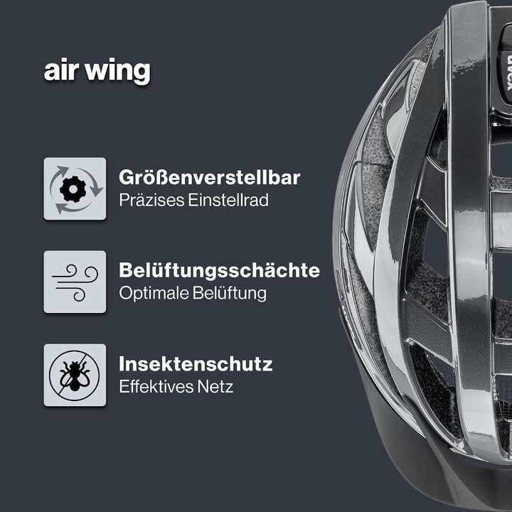 uvex air Wing - Leichter Allround-Helm für Damen und Herren - individuelle Grössenanpassung - erweit