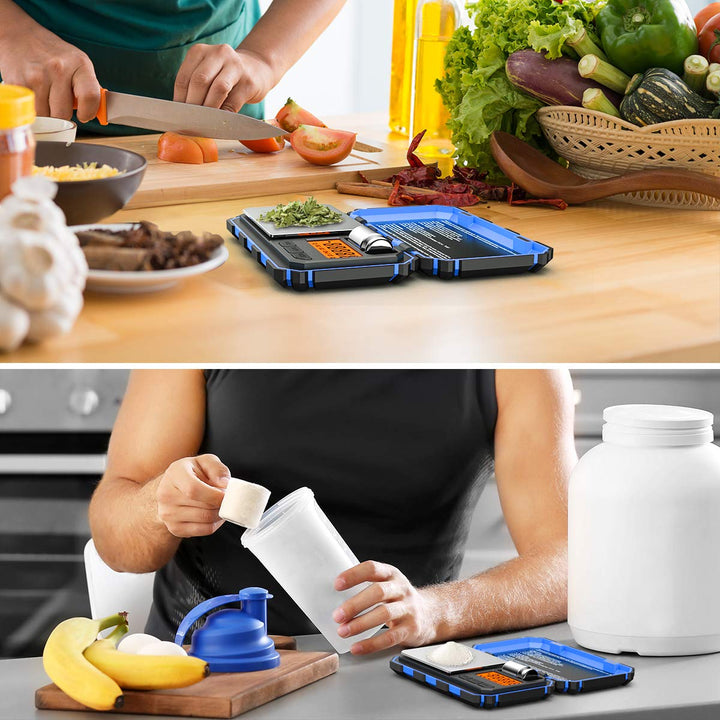 Brifit Feinwaage 0,01g, 200 x 0.01g Taschenwaage Digitalwaage mit EIN 50g Edelstahl Kalibriergewicht
