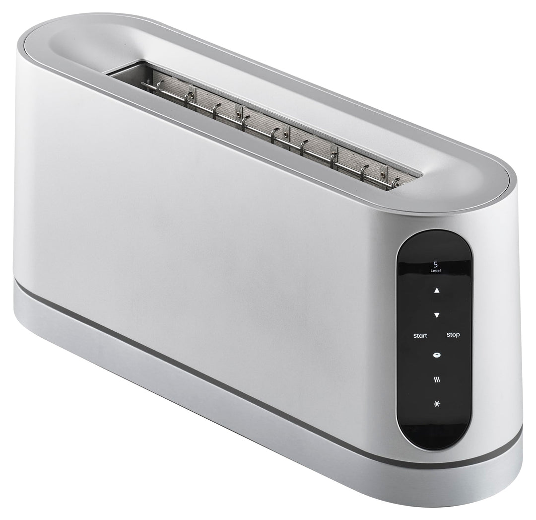 Jacob Jensen Toaster mit langem Schlitz, 7 Bräunungsstufen, Bewegungsaktiviertes Display, Bagel-, Au