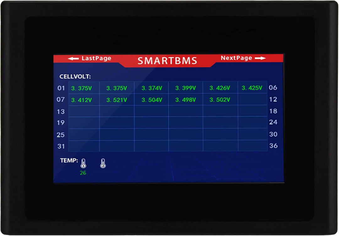DALY Smart BMS mit Bluetooth für 3.2V LiFePO4 Akkus 4S 8S 16S - Batterie Management System 12V 24V 4