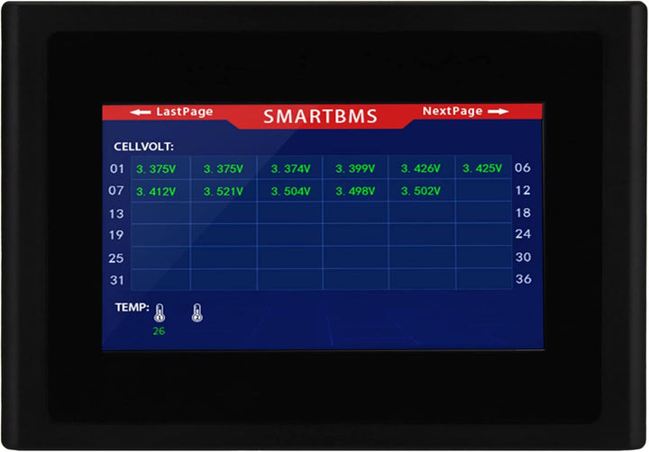 DALY Smart BMS mit Bluetooth für 3.2V LiFePO4 Akkus 4S 8S 16S - Batterie Management System 12V 24V 4