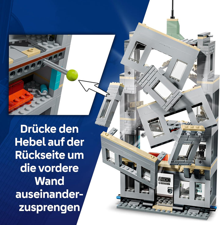 LEGO | Marvel Grosser Showdown: Spider-Man vs. Hulk - Interaktives Spielzeug mit 4-stöckigem Bürogeb