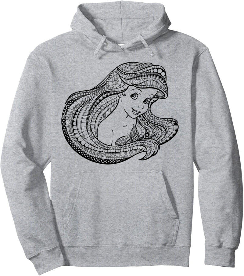 Disney The Little Mermaid Ariel Portrait Outline Pullover Hoodie