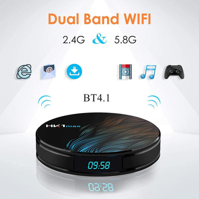 Sofobod HK1 MAX Smart-TV-Box Android 10.0-TV-Box 4 GB RAM 32 GB ROM, RK3318 Cortex-A53 64-Bit-Quad-C