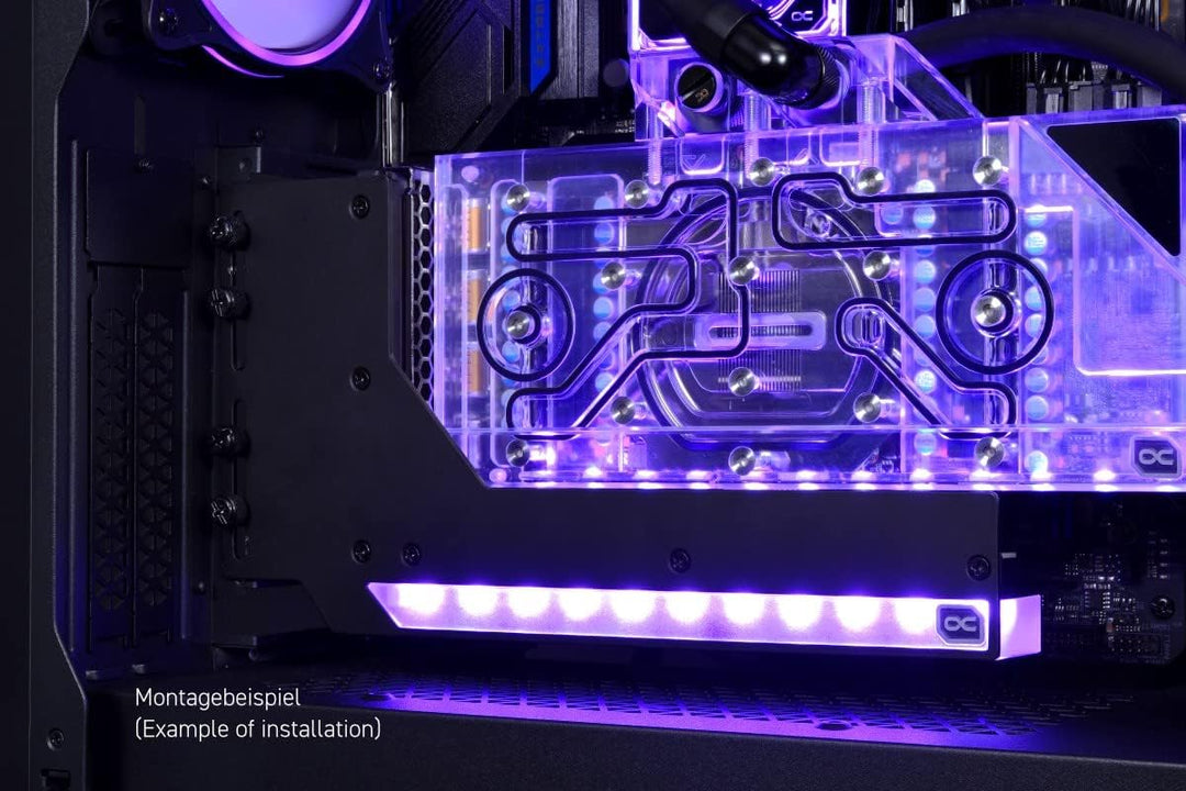 Alphacool 11951 Aurora Vertikale GPU Halterung mit Riser Kabel VGA Halter Grafikkarte
