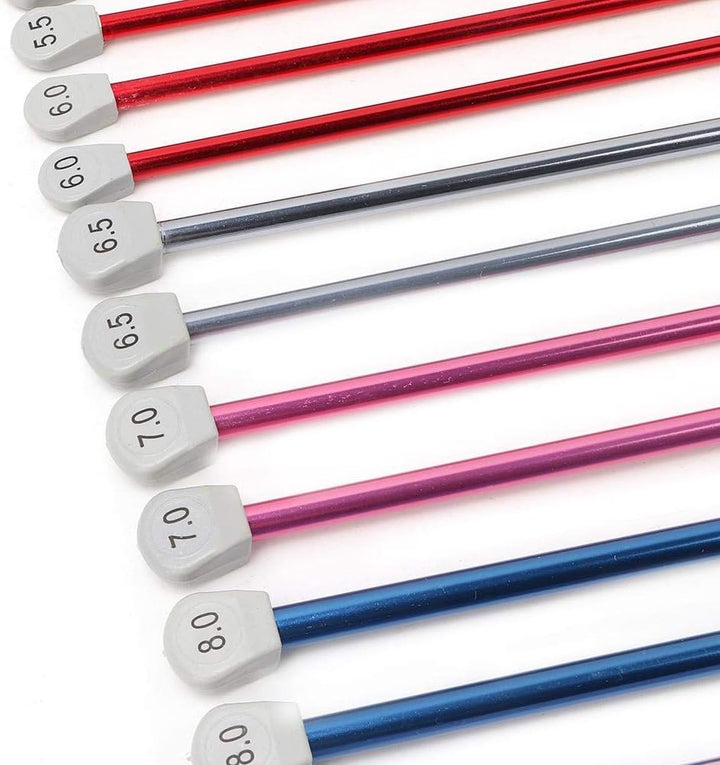 Stricknadel-Set, 15 Paar bunte oxidierte Pullover Garn Nadel DIY Hand stricken Tool Bar Nadel SetStr