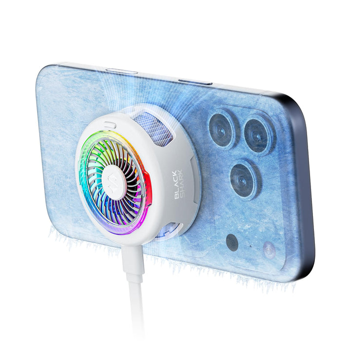 Black Shark FunCooler 6 Magnetic Phone Cooler für Gaming, Tragbarer Handy Kühler mit RGB-Beleuchtung