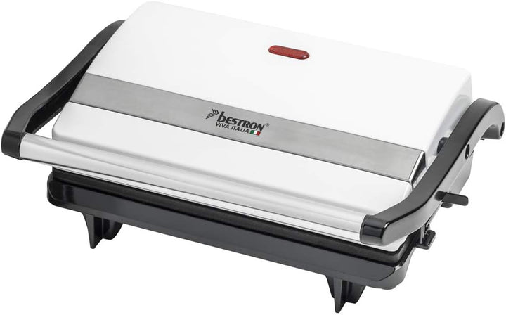 Clatronic HDM 3420 Hot-Dog-Maker inklusiv Eierkocher, weiss 251136 & Bestron Kontaktgrill mit Auffan