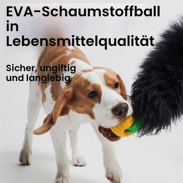HOWGO Bungee-Chaser-Spielzeug für Hunde, 100% Schaffell, Bungee-Chaser-Spielzeug, Seil-Fogy, Zerrspi