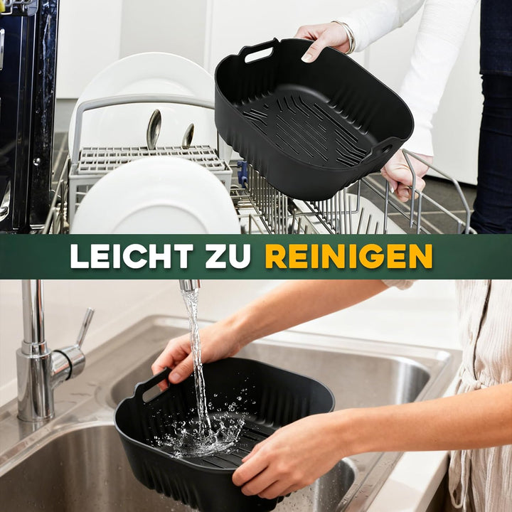 Silikonform Heissluftfritteuse für Philips Airfryer XL 6,2L HD9270/90, Airfryer Silikonform Set für