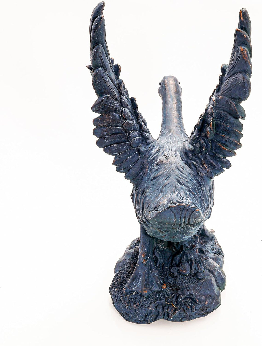 esotec Wasserspeier-Figuren Gans Gustav, Einzelfigur Teichfigur Gartenstatue, Brunnenfigur für Garte