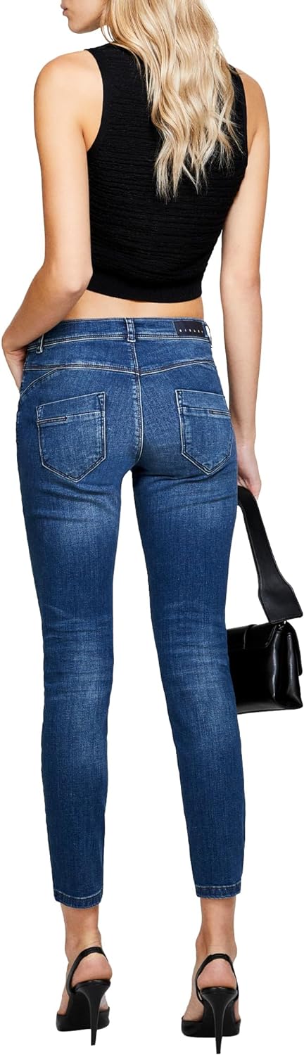 Sisley Damen Trousers 4RR3575V7 Jeans, Blue Denim 901, 33