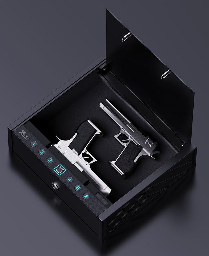 Xcase Mini-Schlüssel-Safe: Tresor mit biometrischer Fingerabdruckerkennung, WLAN-Gateway und App (Mi