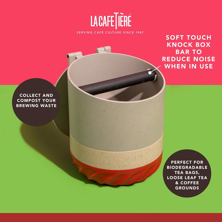 La Cafetière Renew Composter and Coffee Knockbox, 75ml Espresso Dump Bin für Kaffeesatz mit Abnehmba