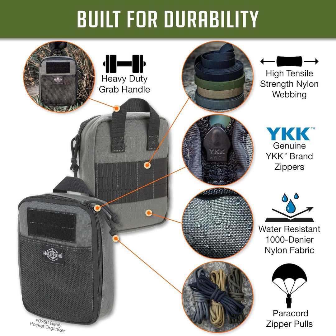 Maxpedition Beefy Pocket Organizer Tasche Einheitsgrösse Wolf-Grau, Einheitsgrösse Wolf-Grau