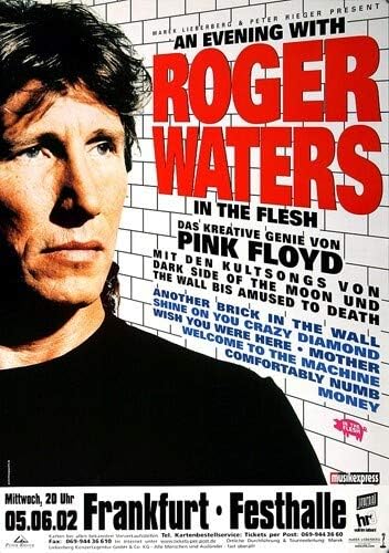 Roger Waters - In The Flash, Frankfurt 2002 » Konzertplakat/Premium Poster | Live Konzert Veranstalt