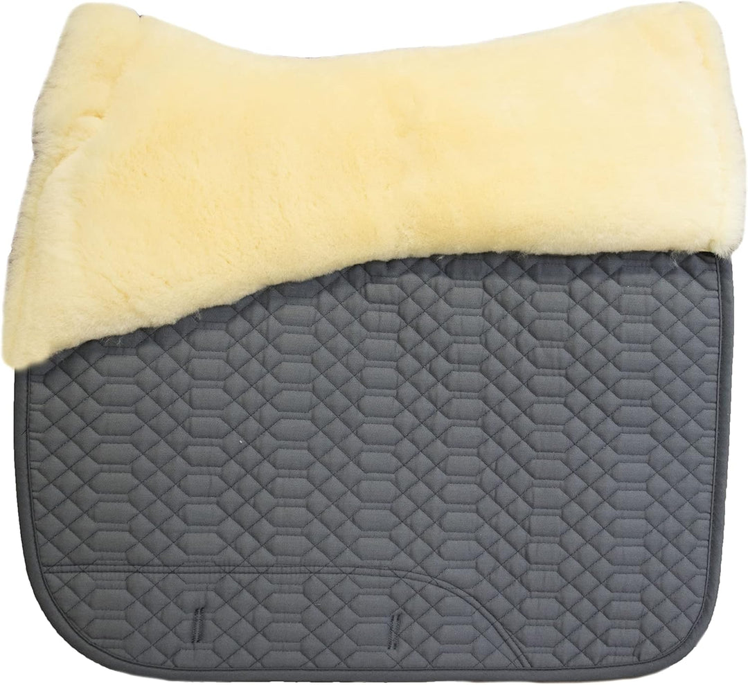 Engel Reitsport Lammfell Aufpolster Korrektur Schabracke Half Lined SCHABRA1AP-D-GRA-MED Stoff grau