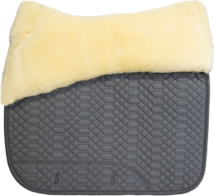 Engel Reitsport Lammfell Aufpolster Korrektur Schabracke Half Lined SCHABRA1AP-D-GRA-MED Stoff grau
