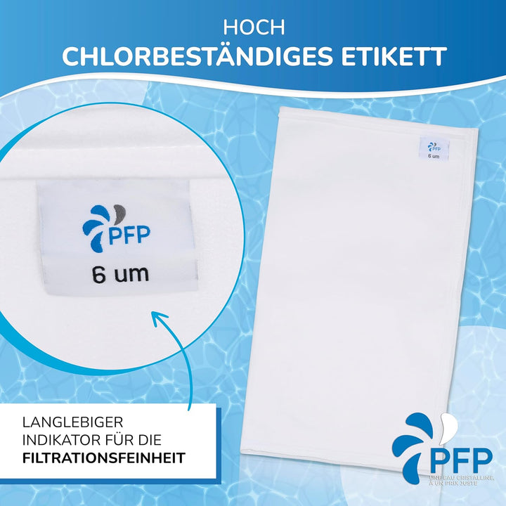 Poche Filtrante Filtertasche, kompatibel mit Pool von Desjoyaux, 2 x 6 Mikron